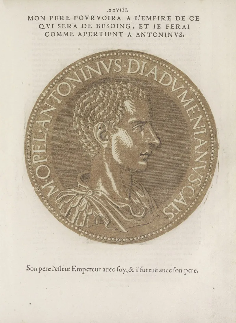Emperor Diadumenianus Wall Art by Hubert Goltzius - High-Resolution Digital Print