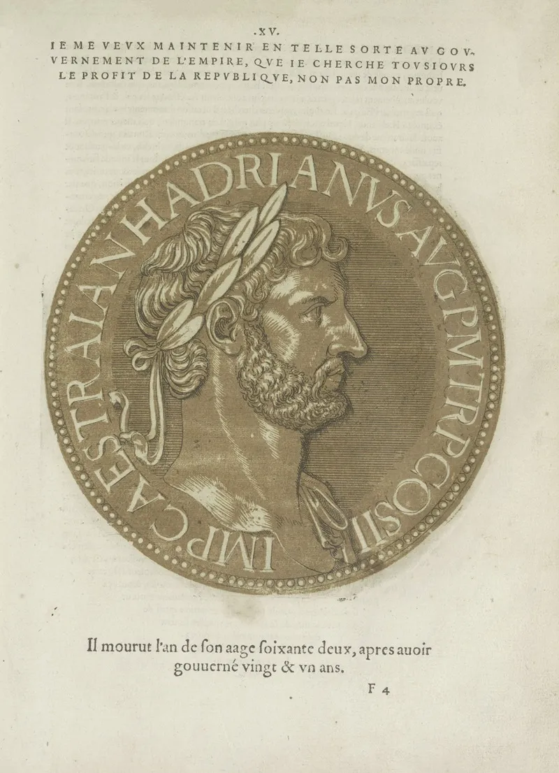 Emperor Hadrianus Wall Art by Hubert Goltzius - High-Resolution Digital Print