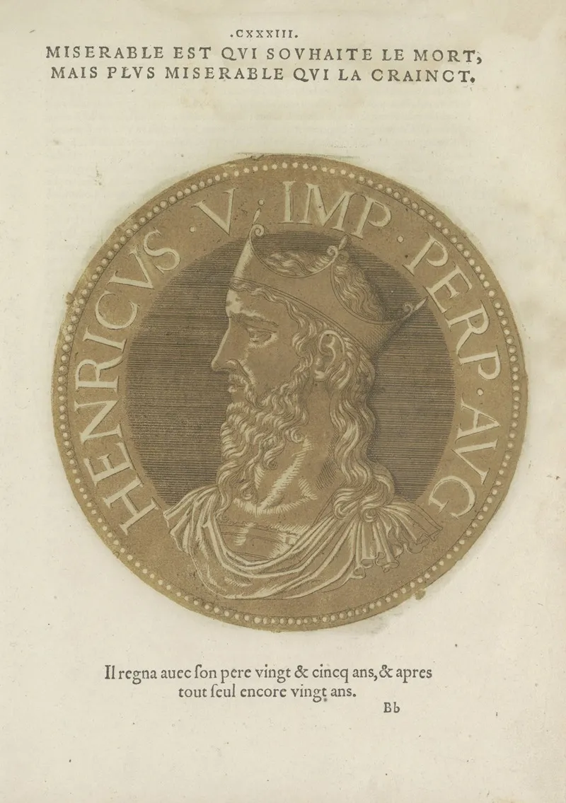Emperor Hendrik V Wall Art by Hubert Goltzius - High-Resolution Digital Print