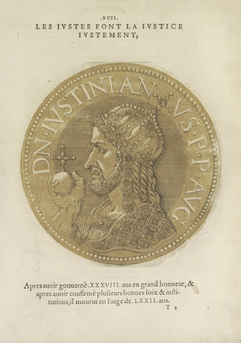Emperor Justinianus I Wall Art by Hubert Goltzius - High-Resolution Digital Print