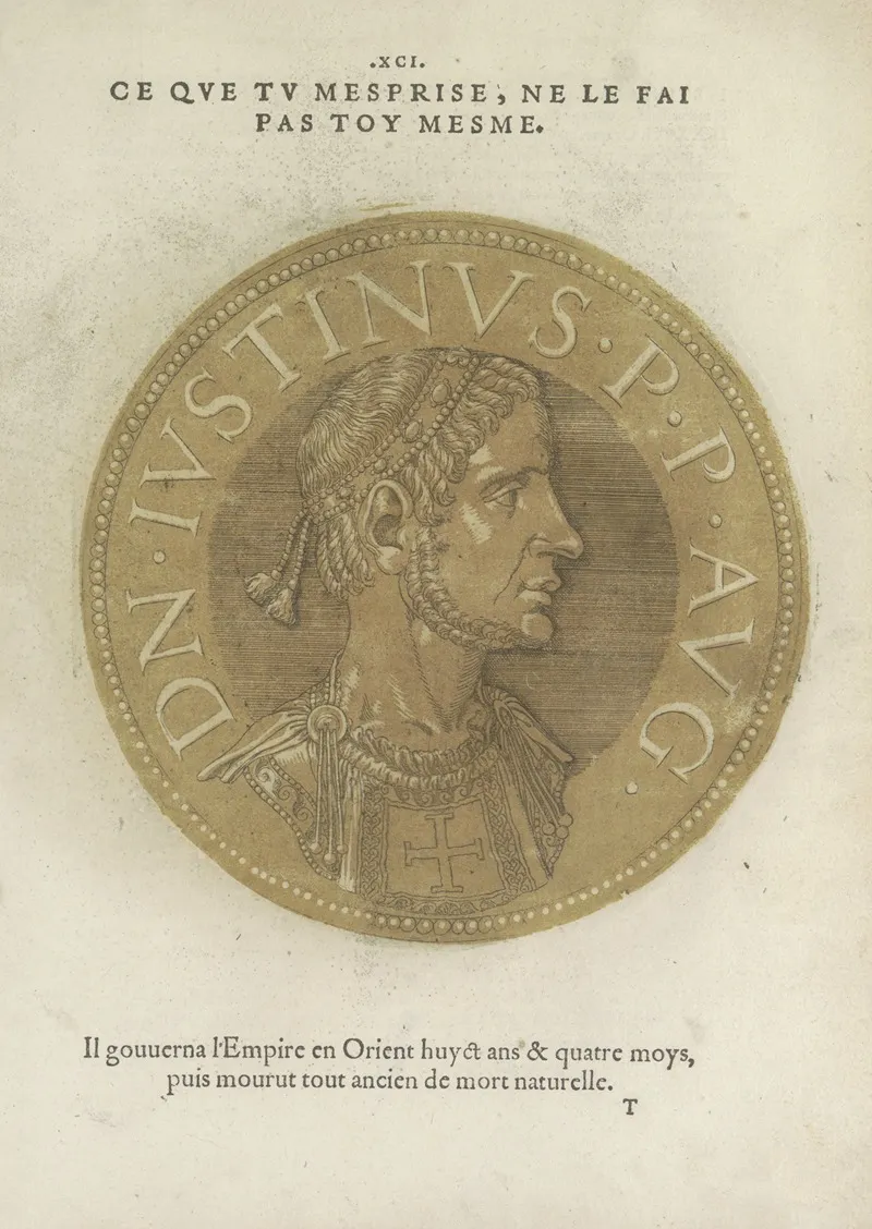 Emperor Justinus I Wall Art by Hubert Goltzius - High-Resolution Digital Print