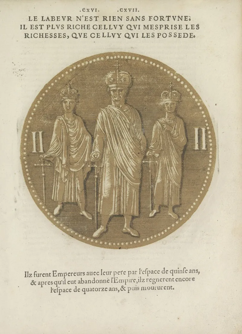 Emperor Louis Ii Of Italy And His Brothers Wall Art by Hubert Goltzius - High-Resolution Digital Print
