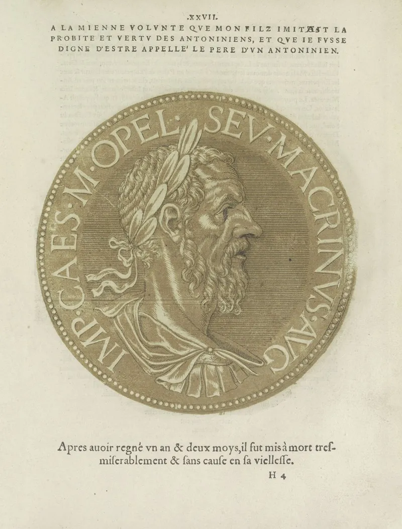 Emperor Macrinus Wall Art by Hubert Goltzius - High-Resolution Digital Print