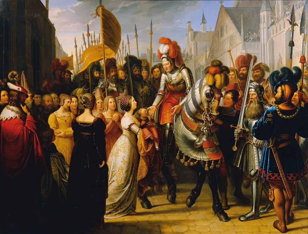 Emperor Maximilian I Enters Ghent Wall Art by Anton Petter - High-Resolution Digital Print