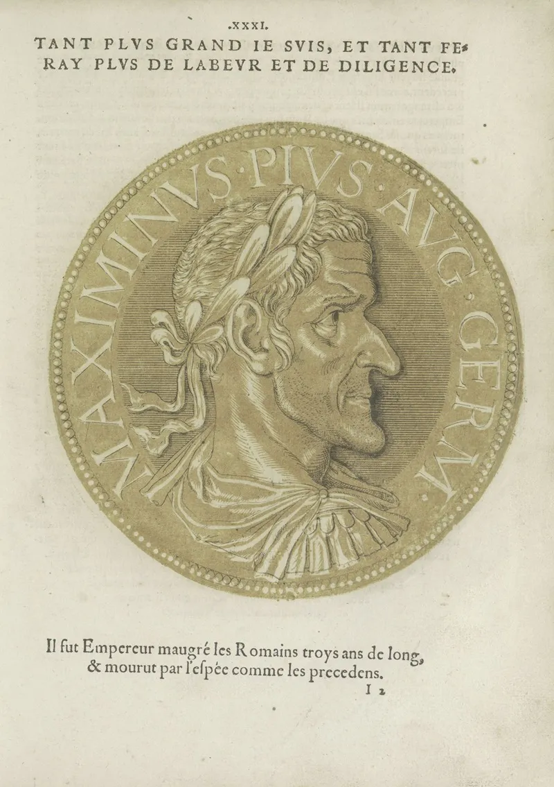 Emperor Maximinus I Thrax Wall Art by Hubert Goltzius - High-Resolution Digital Print