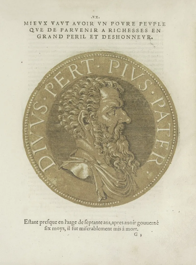 Emperor Pertinax Wall Art by Hubert Goltzius - High-Resolution Digital Print