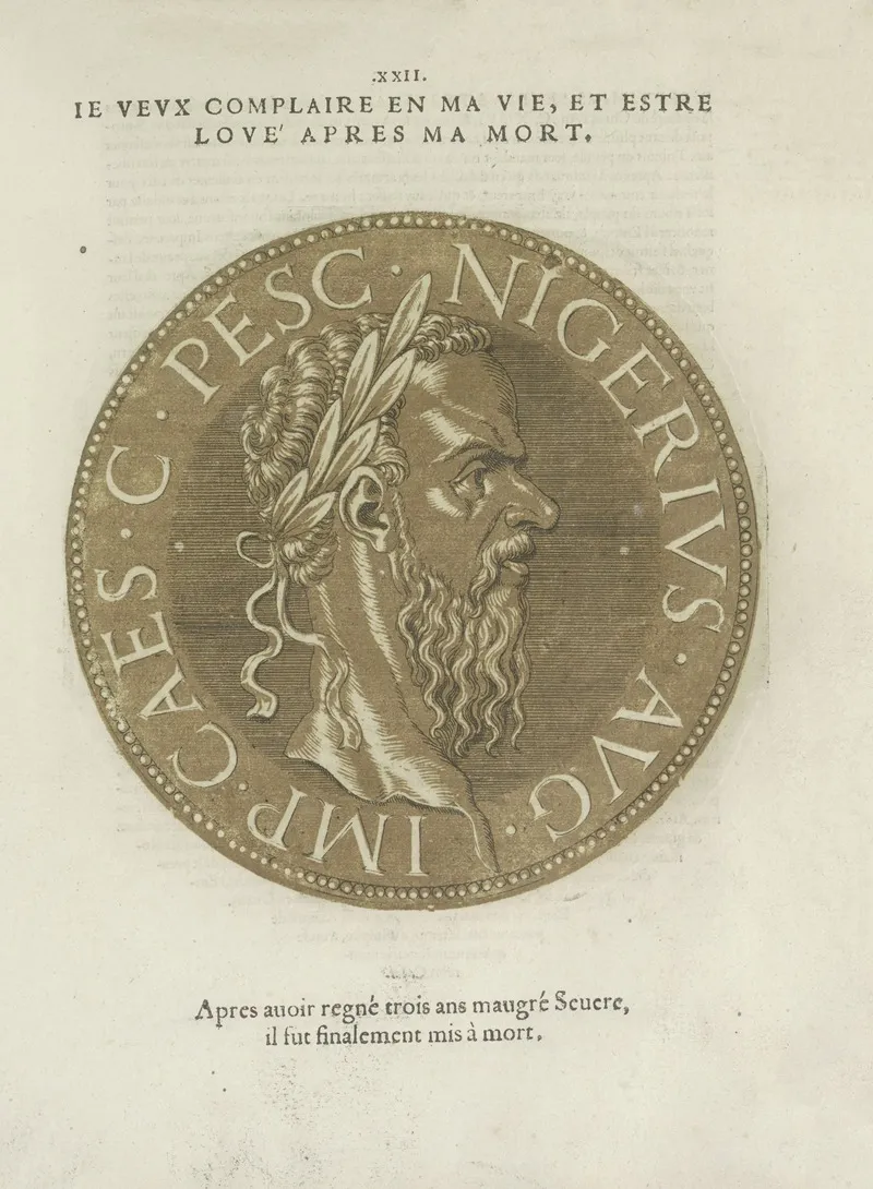 Emperor Pescennius Niger Wall Art by Hubert Goltzius - High-Resolution Digital Print