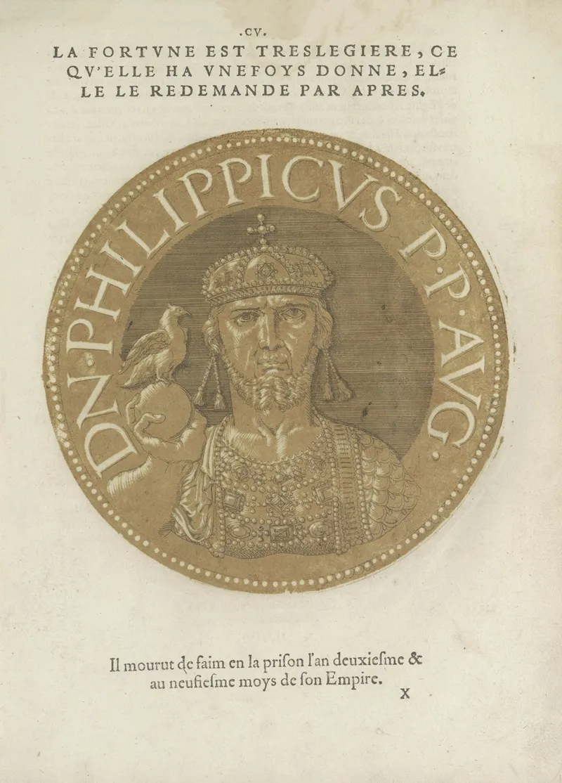 Emperor Philippikos Wall Art by Hubert Goltzius - High-Resolution Digital Print