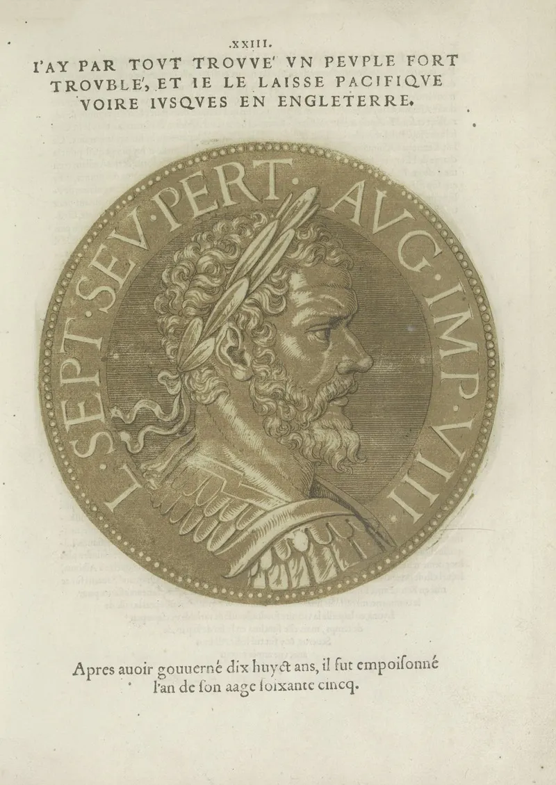 Emperor Septimius Severus Wall Art by Hubert Goltzius - High-Resolution Digital Print
