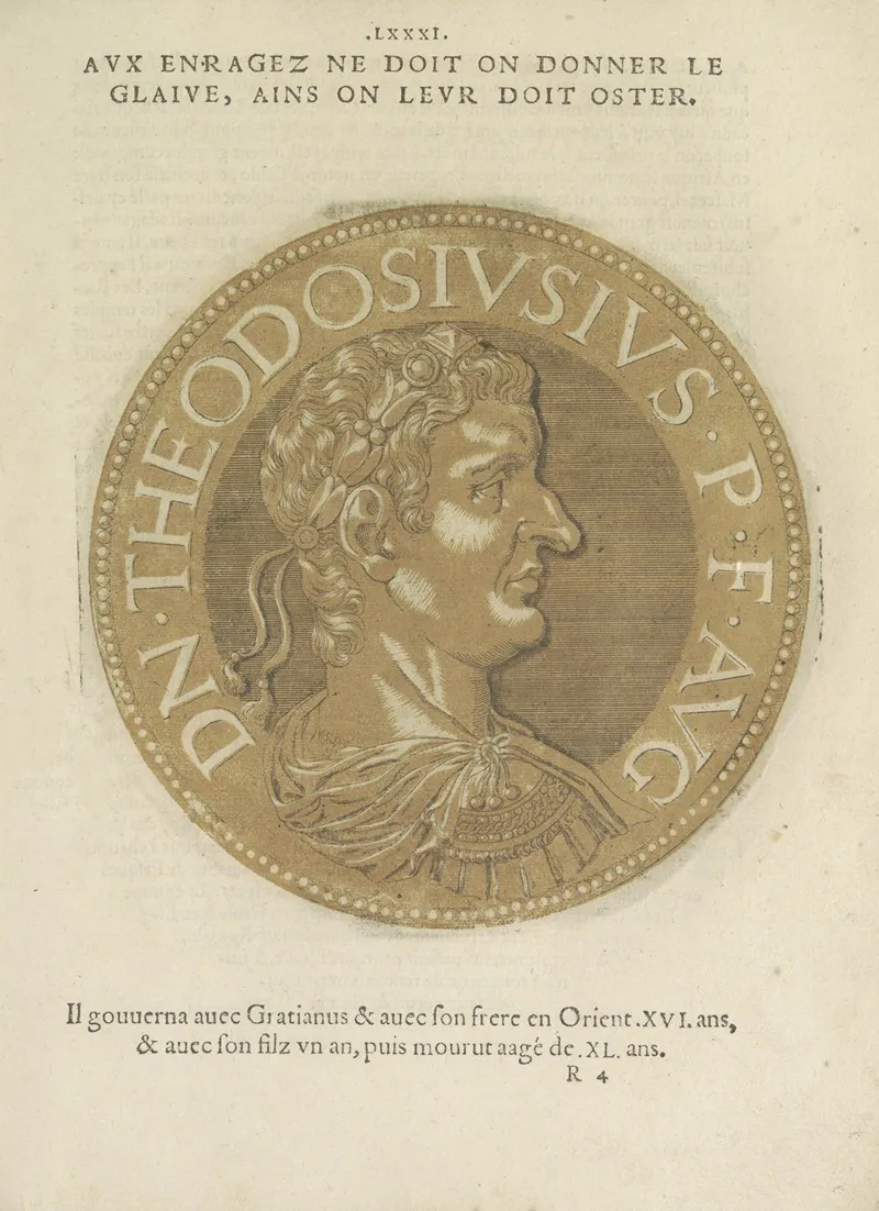 Emperor Theodosius I Wall Art by Hubert Goltzius - High-Resolution Digital Print