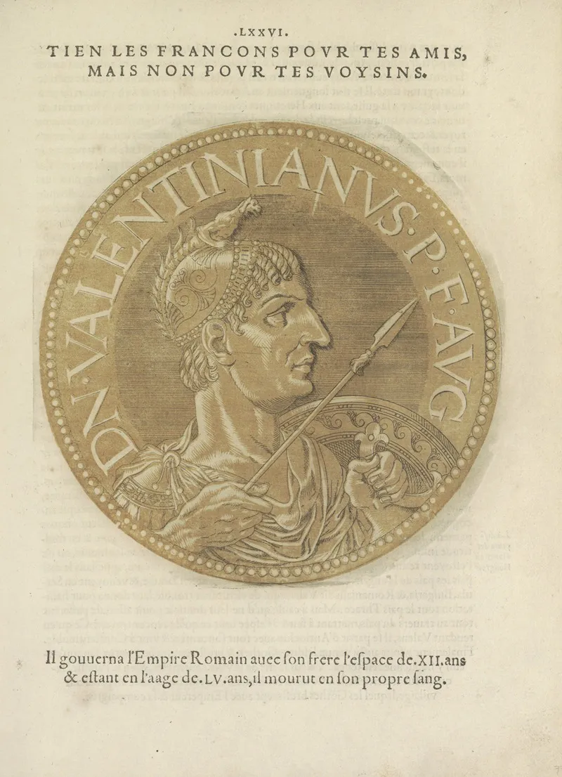 Emperor Valentinianus I Wall Art by Hubert Goltzius - High-Resolution Digital Print