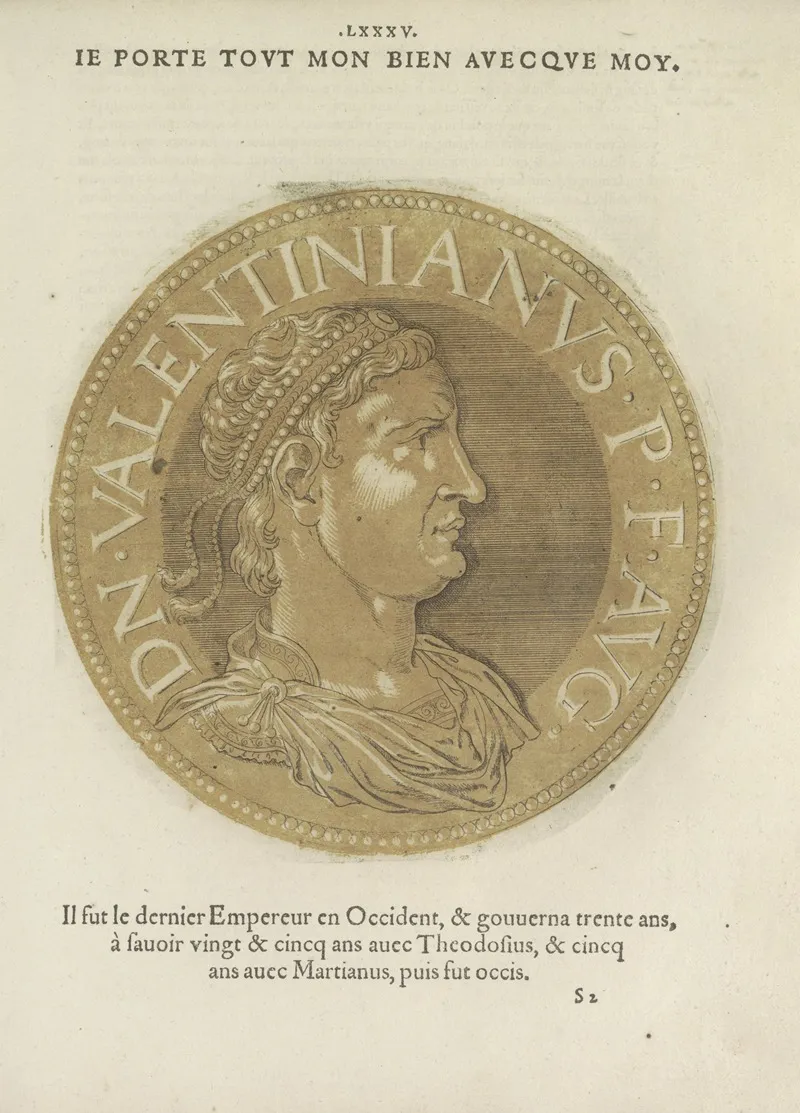 Emperor Valentinianus Iii Wall Art by Hubert Goltzius - High-Resolution Digital Print