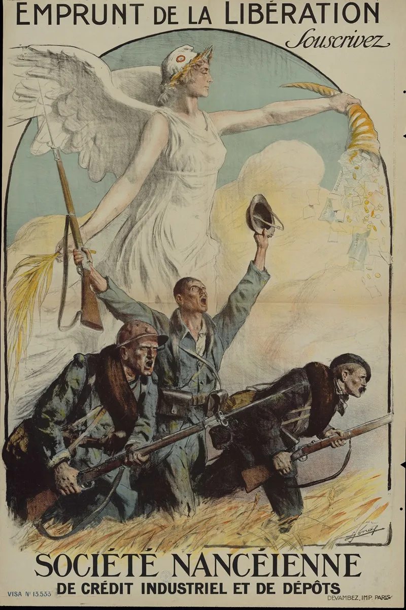 Emprunt De La Liberation Souscrivez Societe Nanceienne De Credit Industriel Et De Depot
