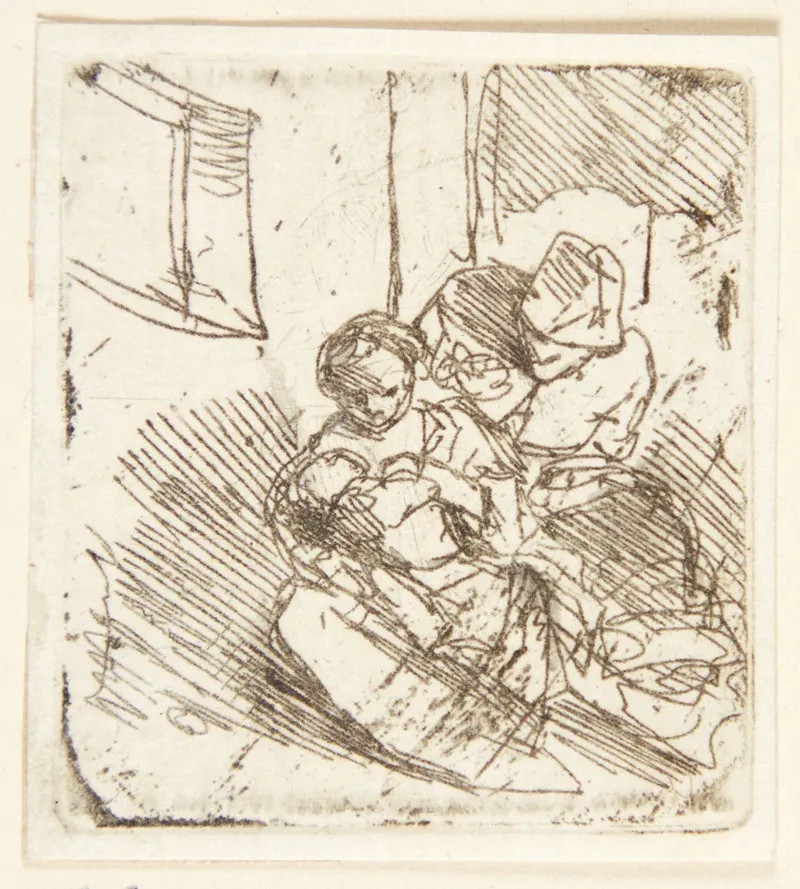 En Familie Wall Art by Cornelis Pietersz. Bega - High-Resolution Digital Print