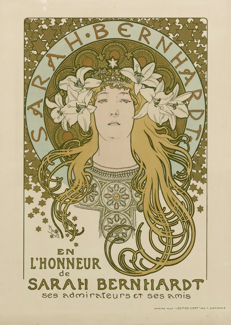 En Lhonneur De Sarah Bernhardt Ses Admirateurs Et Ses Amis