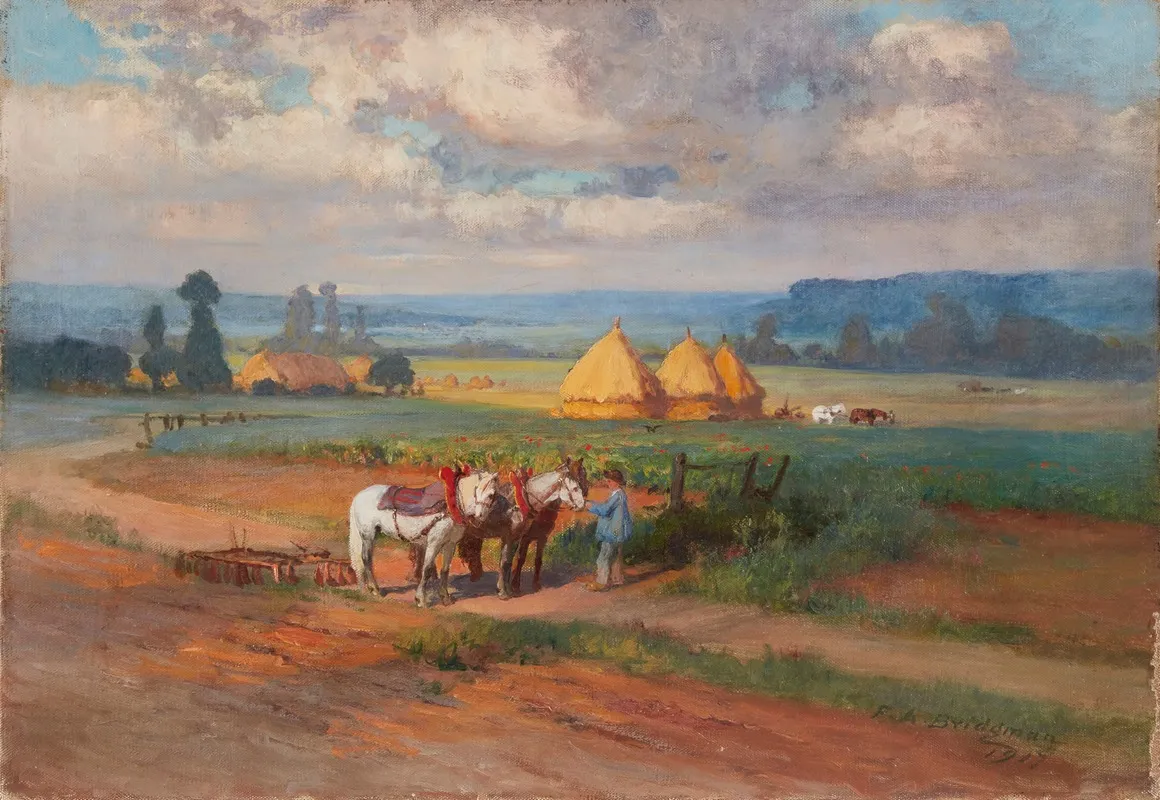 En Normandie Wall Art by Frederick Arthur Bridgman - High-Resolution Digital Print