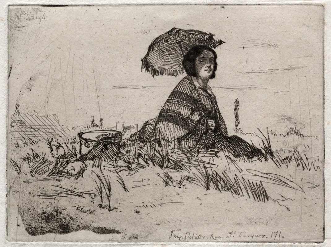 En Plein Soleil Wall Art by James Abbott McNeill Whistler - High-Resolution Digital Print