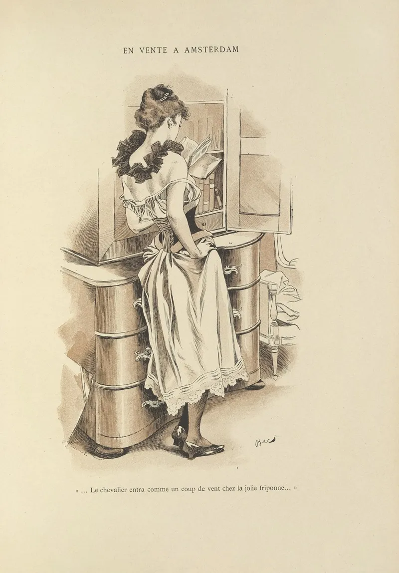 En Vente A Amsterdam Wall Art by Ferdinand Bac - High-Resolution Digital Print