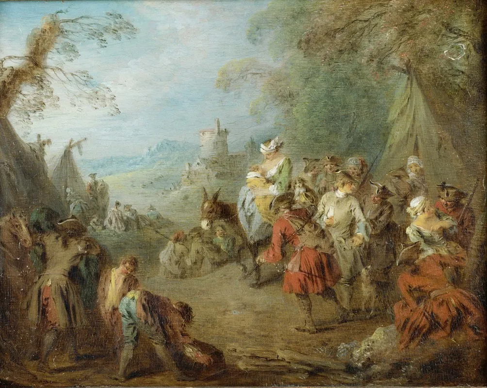 Encampment Soldiers Halt