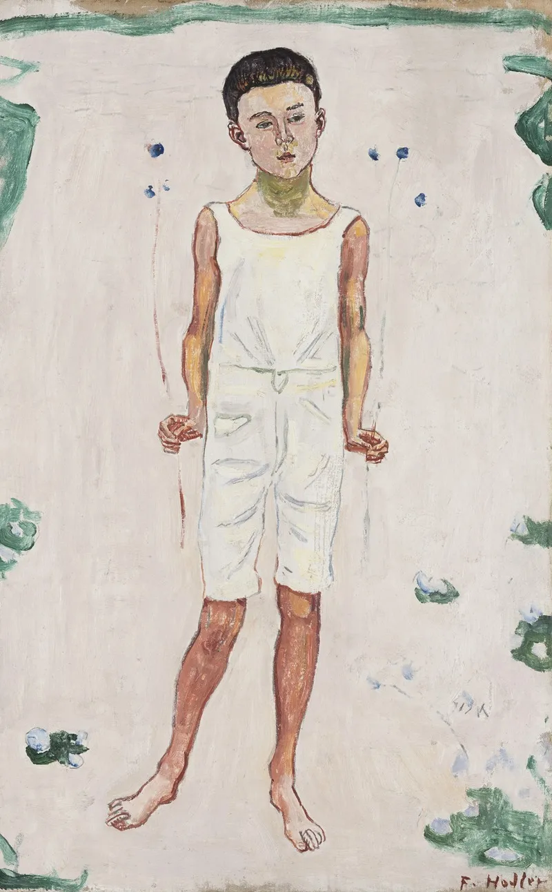 Enchanted Boy Wall Art by Ferdinand Hodler - High-Resolution Digital Print