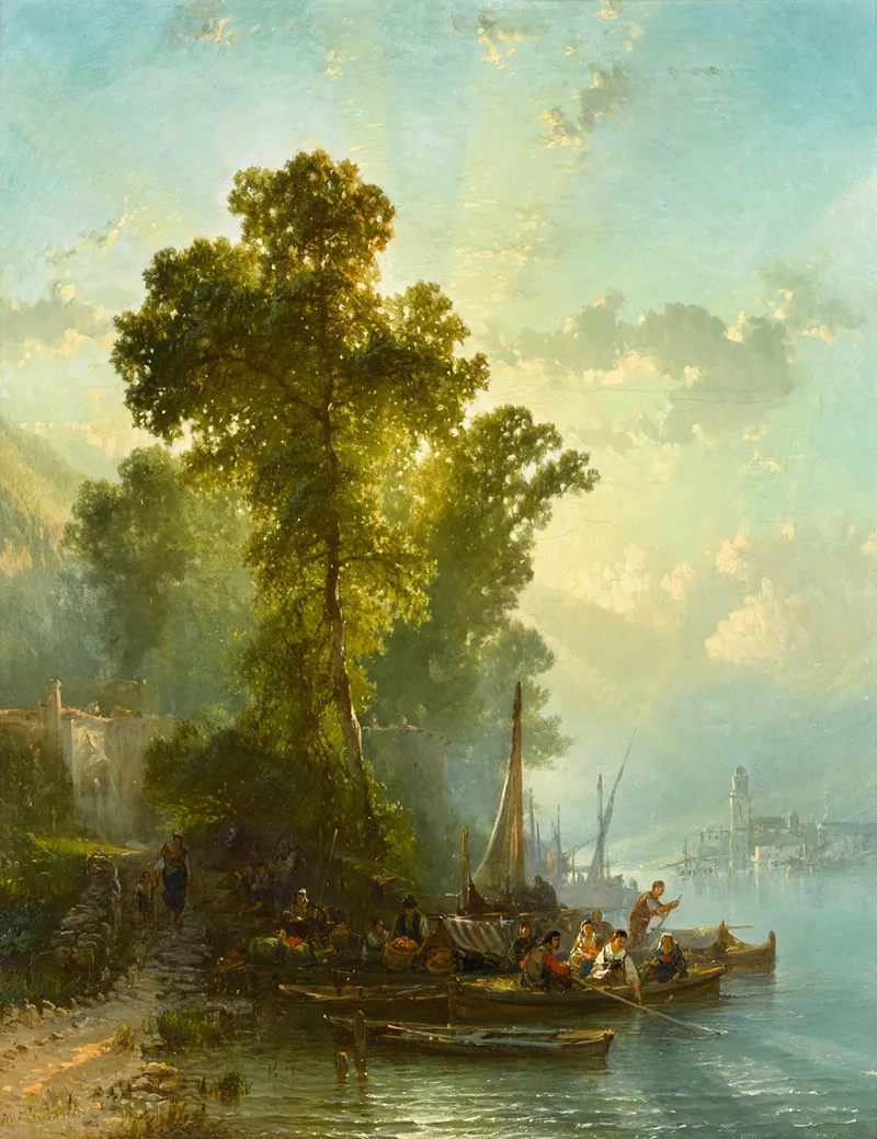 End Of Day Maggiore Wall Art by Alfred Eduard Agenor de Bylandt - High-Resolution Digital Print