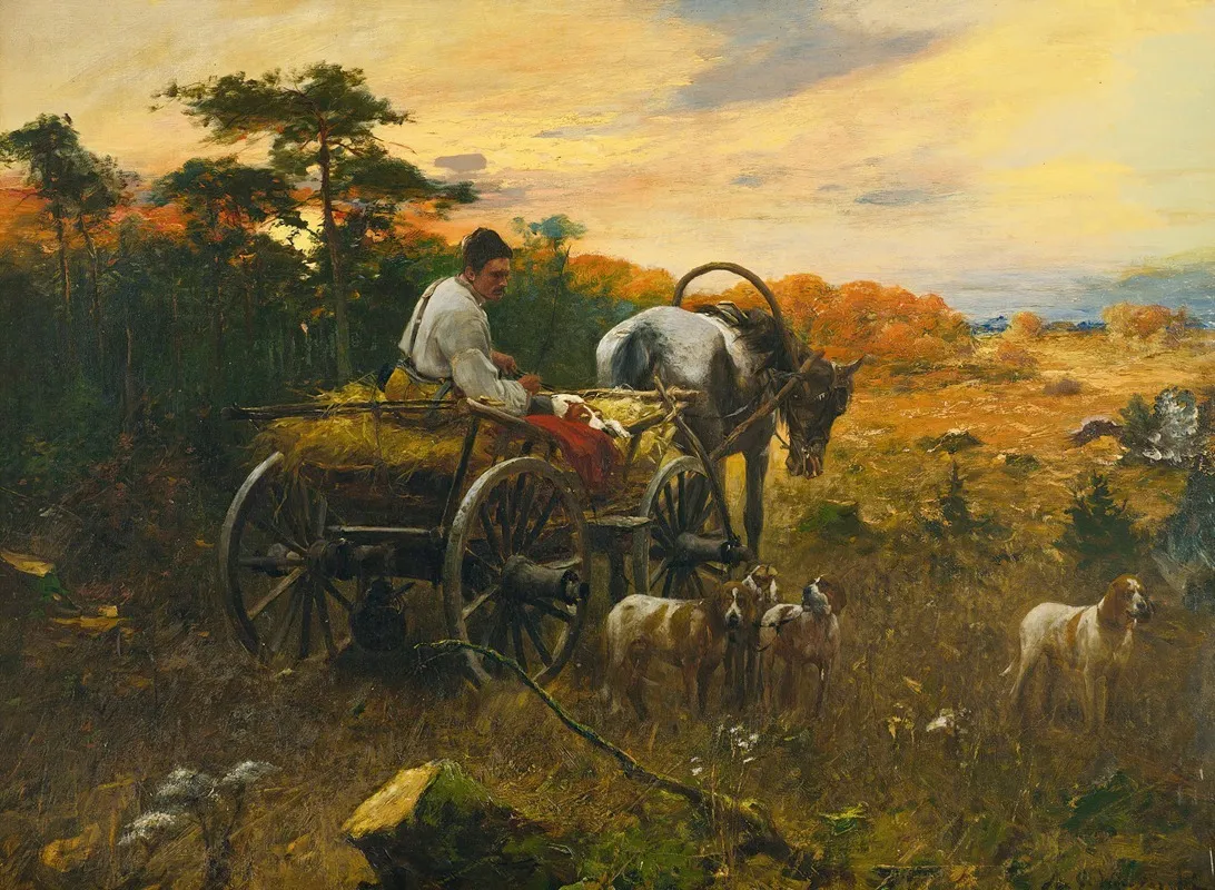 End Of Day Wall Art by Michał Gorstkin-Wywiórski - High-Resolution Digital Print
