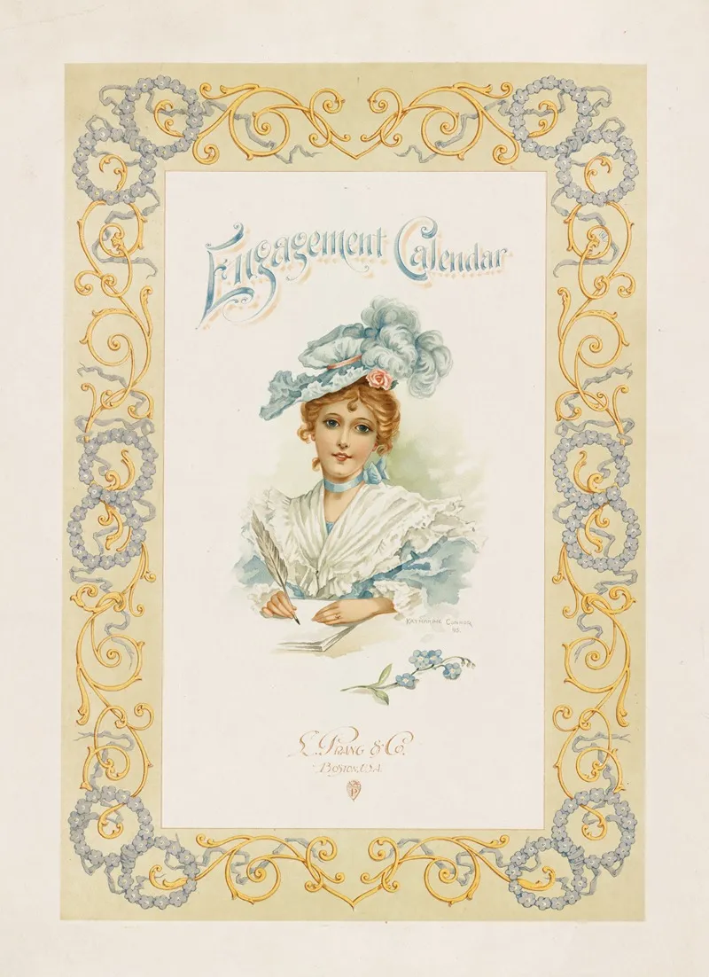 Engagement Calendar Wall Art by Katherine Connor - High-Resolution Digital Print