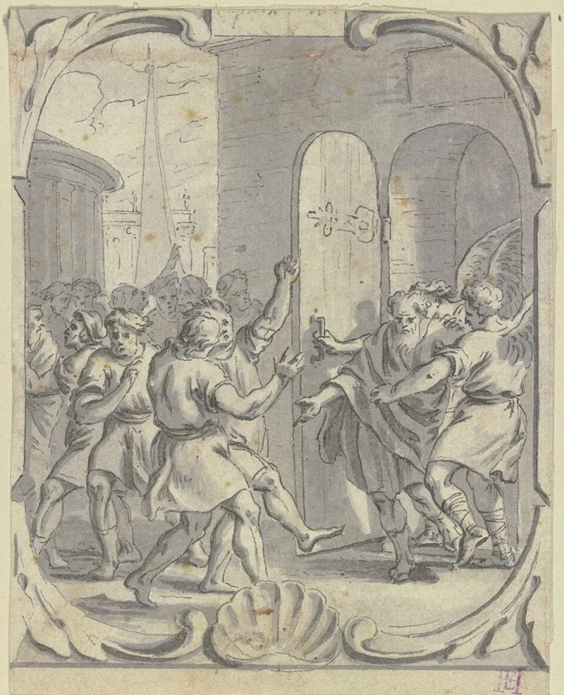 Engel Geleiten Lot Aus Sodom Wall Art by Johann Jakob von Sandrart - High-Resolution Digital Print