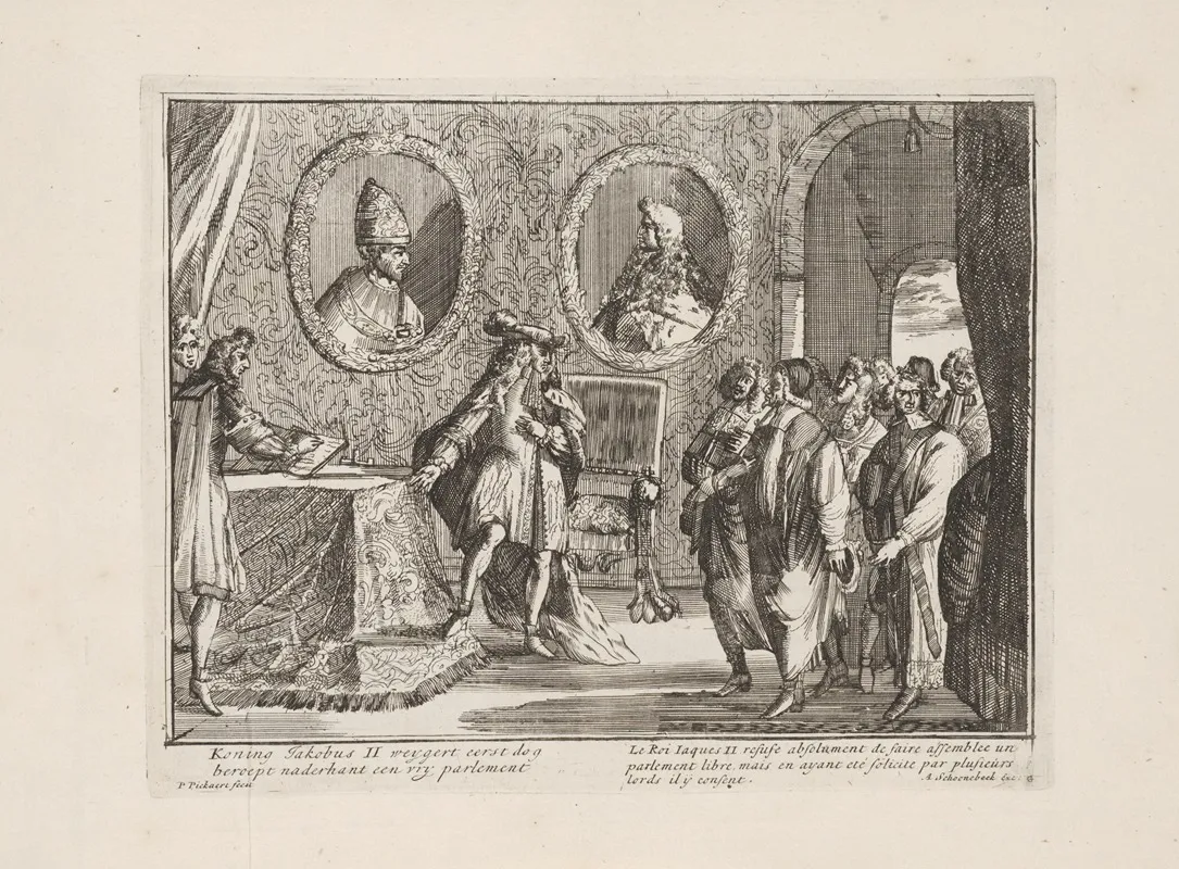 Engelants Schouwtoneel Le Theatre Dangleterre Pl 02 Wall Art by Pieter Pickaert - High-Resolution Digital Print