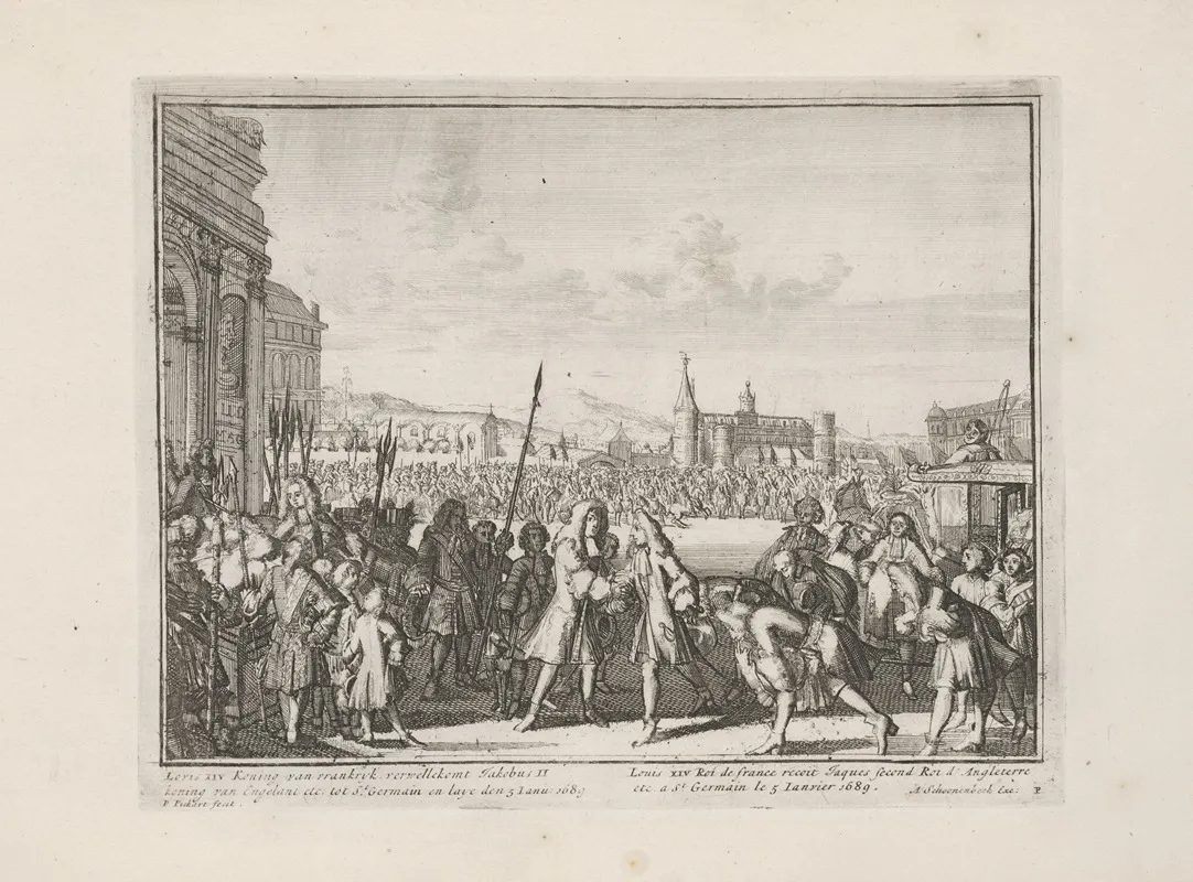 Engelants Schouwtoneel Le Theatre Dangleterre Pl 17 Wall Art by Pieter Pickaert - High-Resolution Digital Print