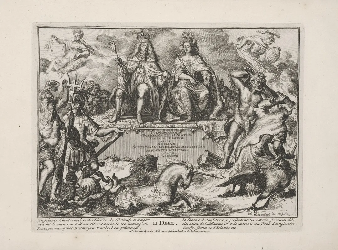 Engelants Schouwtoneel Le Theatre Dangleterre Pl 22 Wall Art by Pieter Pickaert - High-Resolution Digital Print