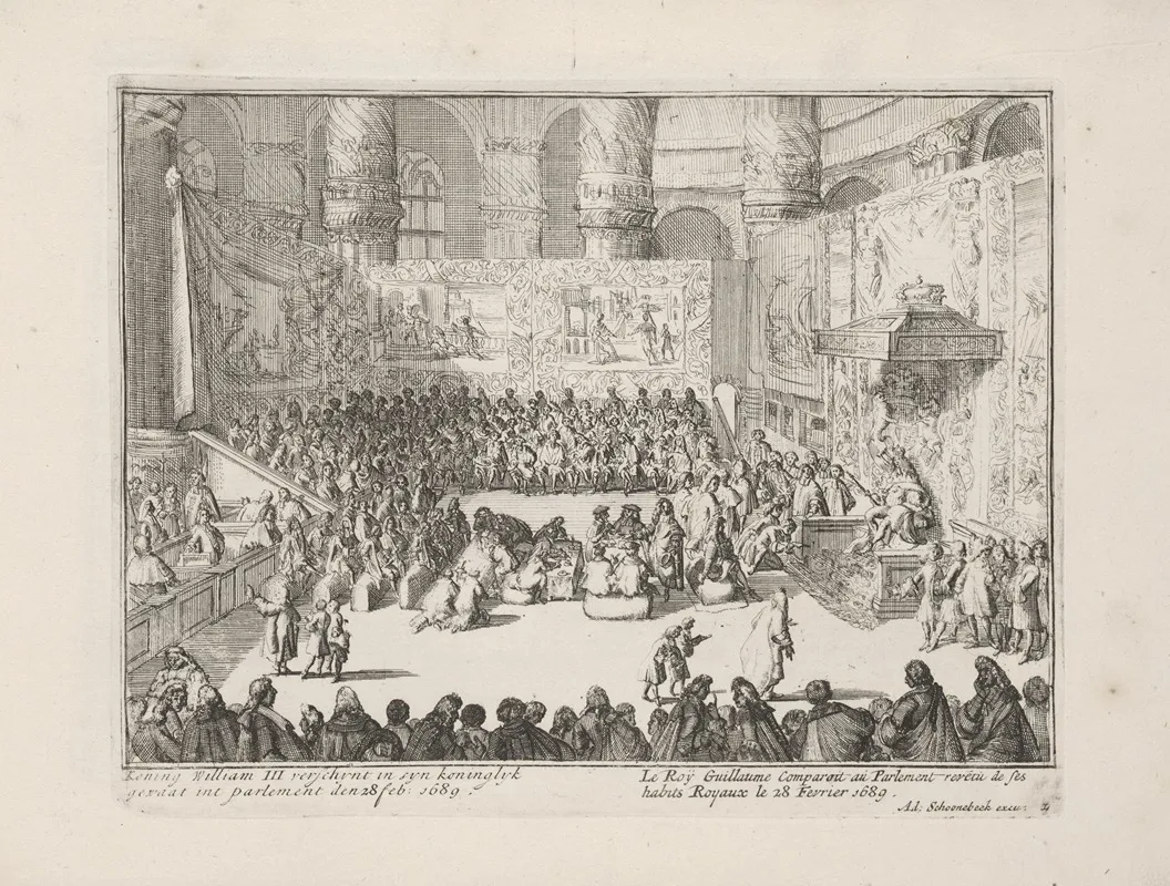 Engelants Schouwtoneel Le Theatre Dangleterre Pl 32 Wall Art by Pieter Pickaert - High-Resolution Digital Print