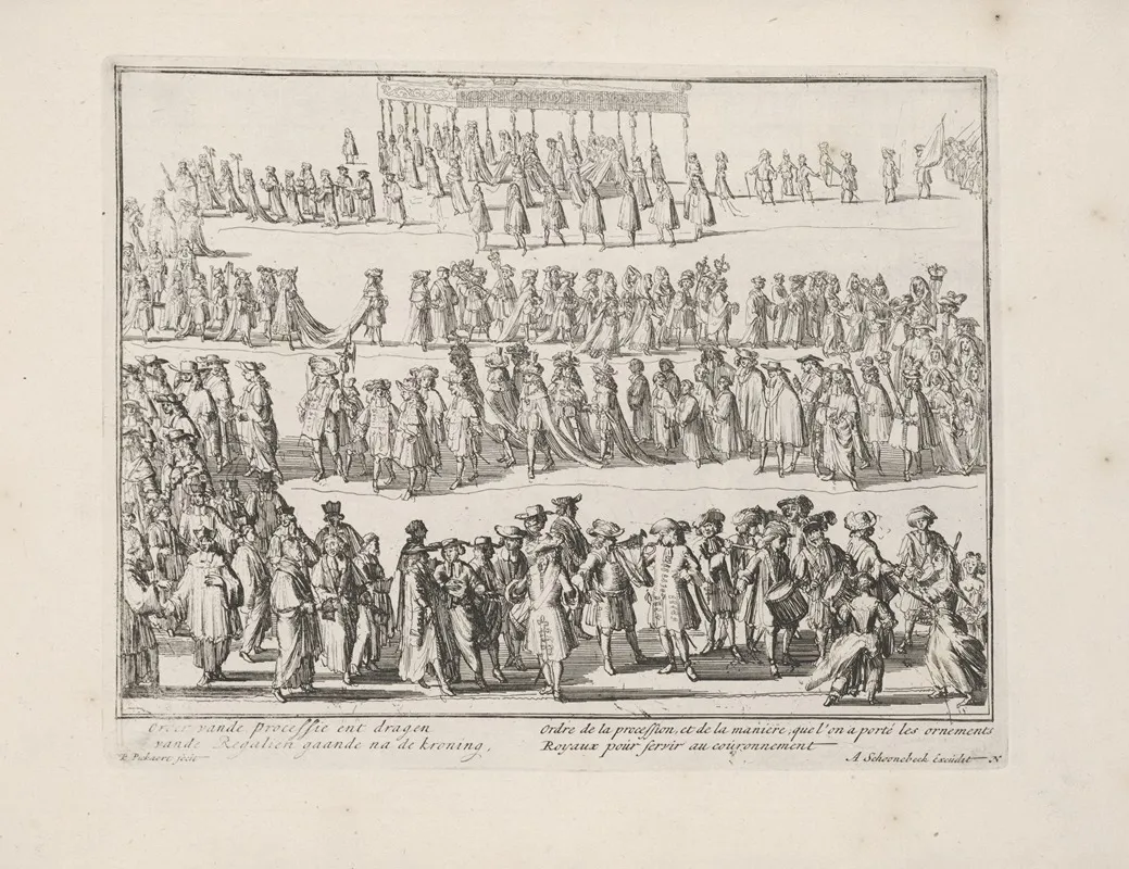 Engelants Schouwtoneel Le Theatre Dangleterre Pl 34 Wall Art by Pieter Pickaert - High-Resolution Digital Print