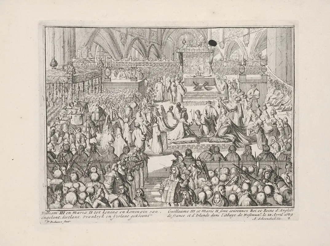 Engelants Schouwtoneel Le Theatre Dangleterre Pl 38 Wall Art by Pieter Pickaert - High-Resolution Digital Print