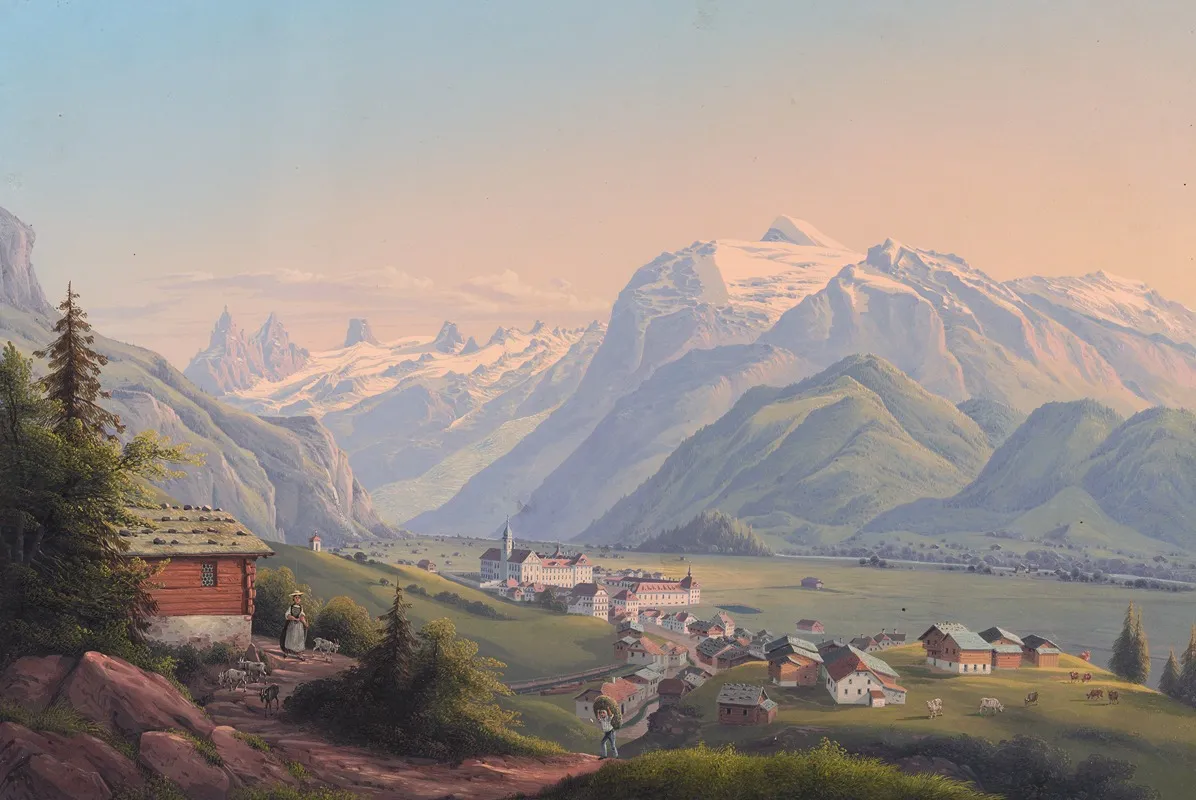 Engelberg Wall Art by Konrad Corradi - High-Resolution Digital Print