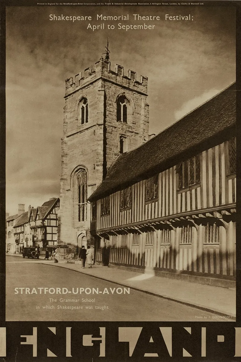 England Stratford Upon Avon Wall Art by J. Dixon Scott - High-Resolution Digital Print