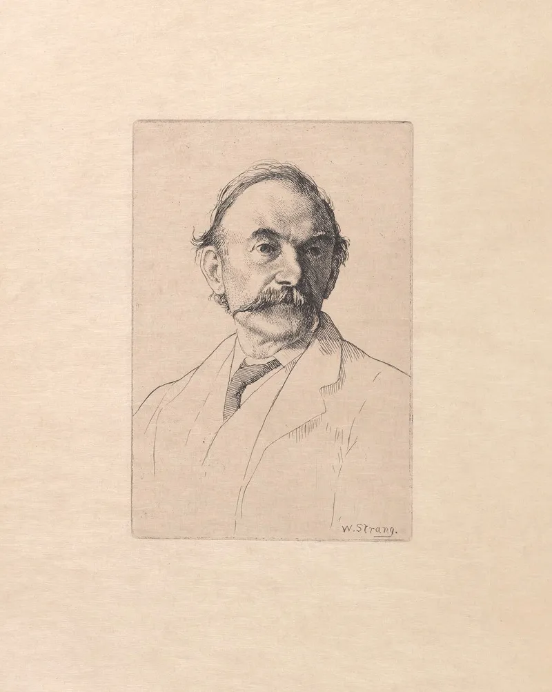 Engraved Portrait Of Thomas Hardy