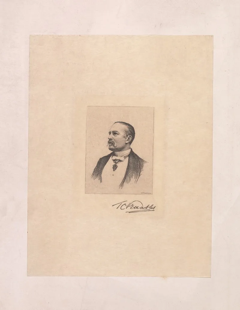 Engraved Portrait Wall Art by Willie Heydemann - High-Resolution Digital Print