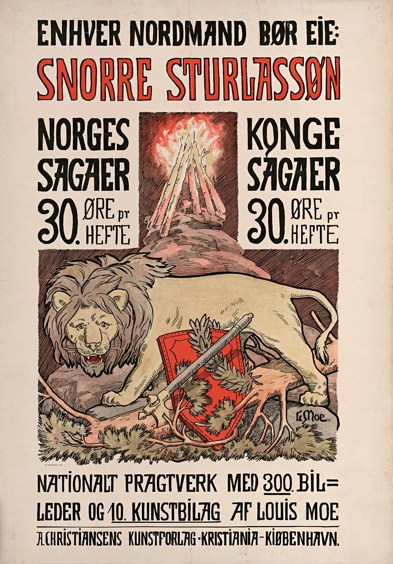 Enhver Nordmand Bor Eie Snorre Sturlasson Norges Kongesagaer 30 Ore Pr Hefte
