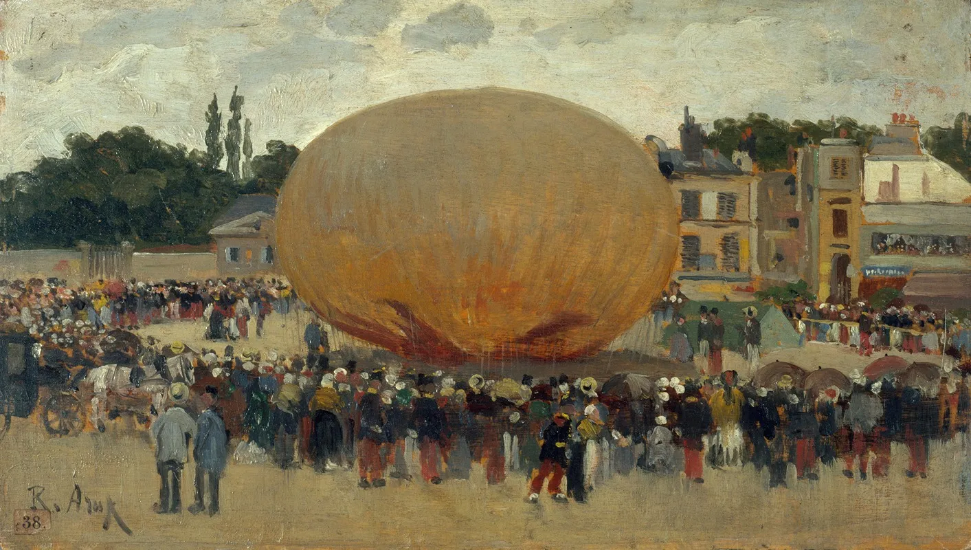 Enlevement Dun Ballon Wall Art by Raoul Arus - High-Resolution Digital Print