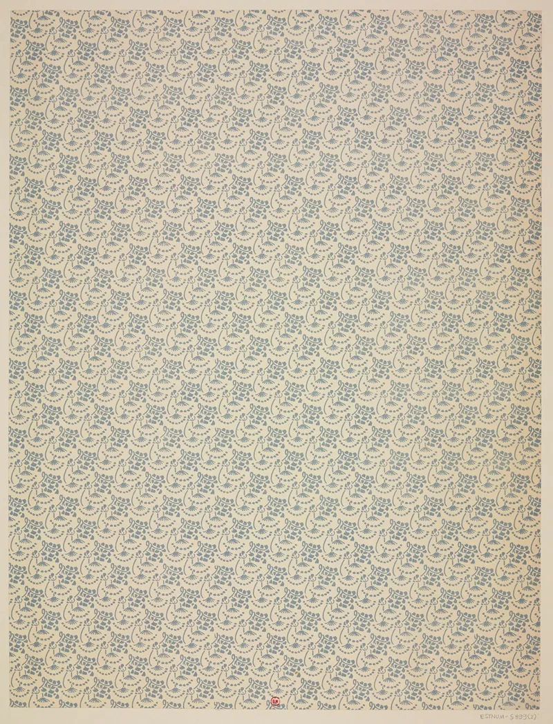 Ensemble De Papiers De Garde Pour Eugene Verneau Pl 02