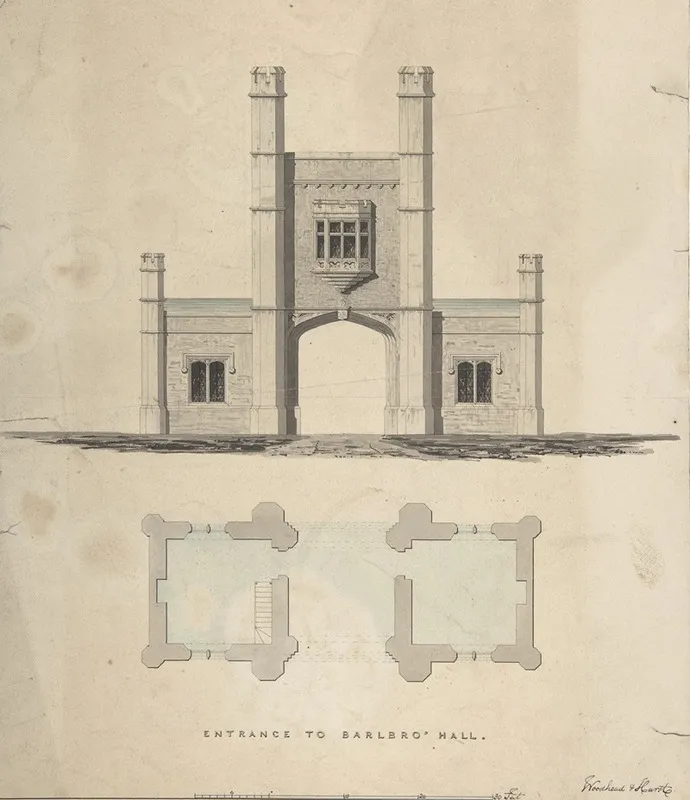 Entrance To Barlboro Hall Wall Art by William Hurst - High-Resolution Digital Print