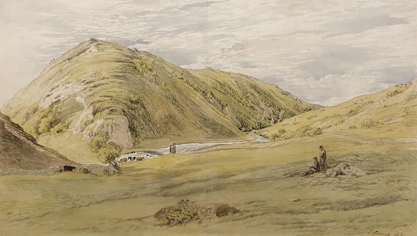 Entrance To Dovedale From Ashbourne Derbyshire Wall Art by John Linnell - High-Resolution Digital Print