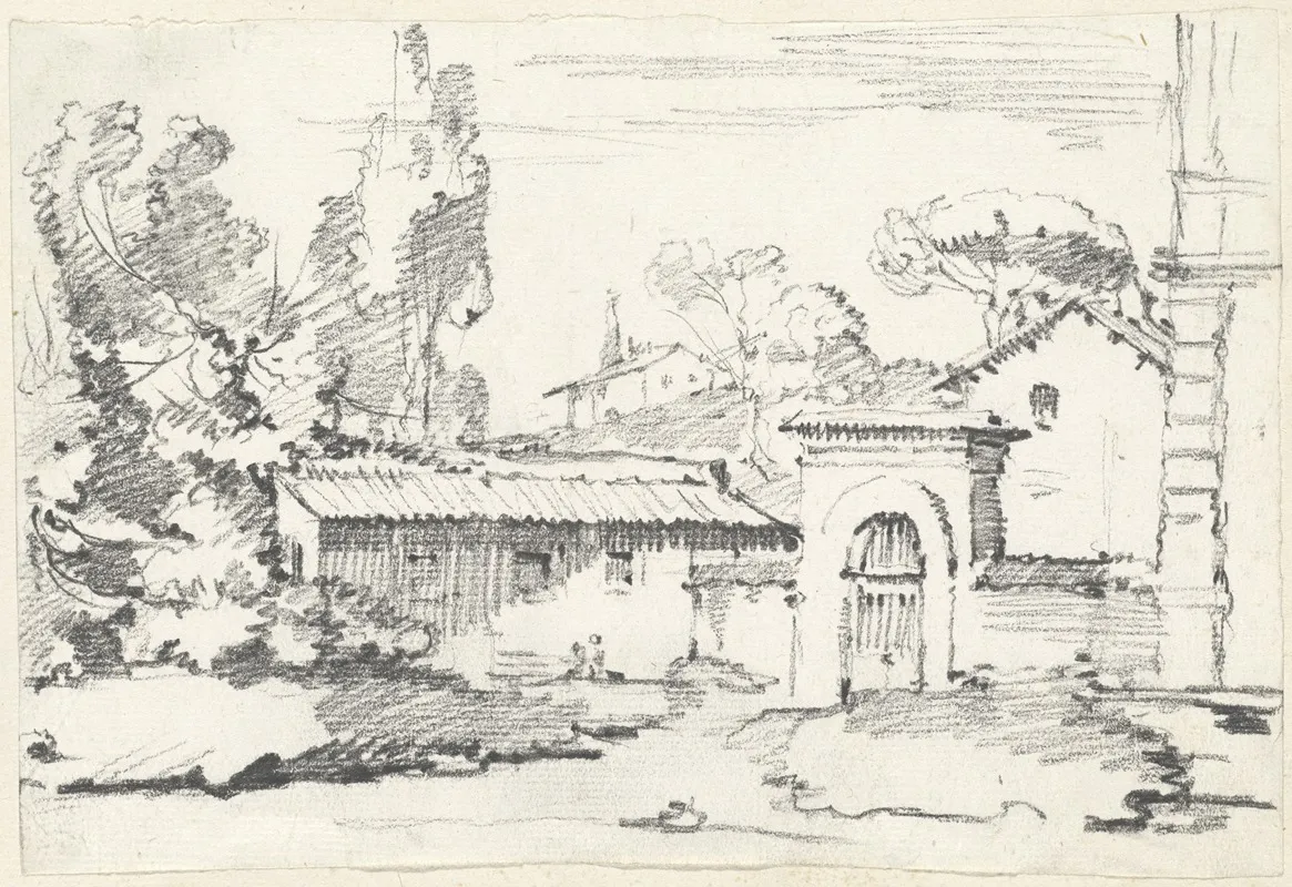 Entrance To The Gardens Of The Villa Giulia