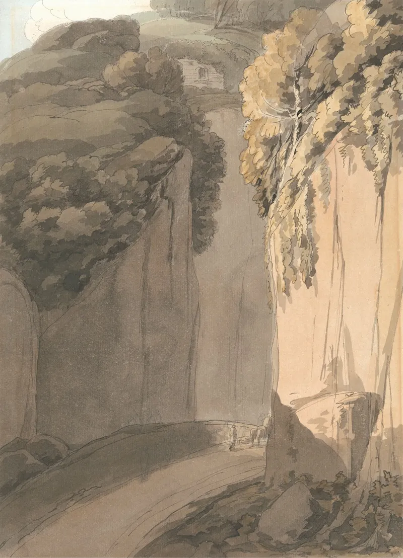 Entrance To The Grotto At Posilippo Naples