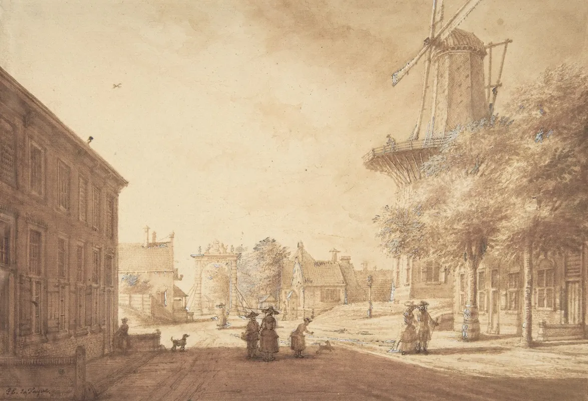 Entrance To The Hague From The South East Wall Art by Jacob Elias La Fargue - High-Resolution Digital Print