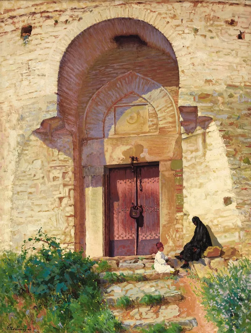Entrance To The Mosque Wall Art by Panos Terlemezian - High-Resolution Digital Print