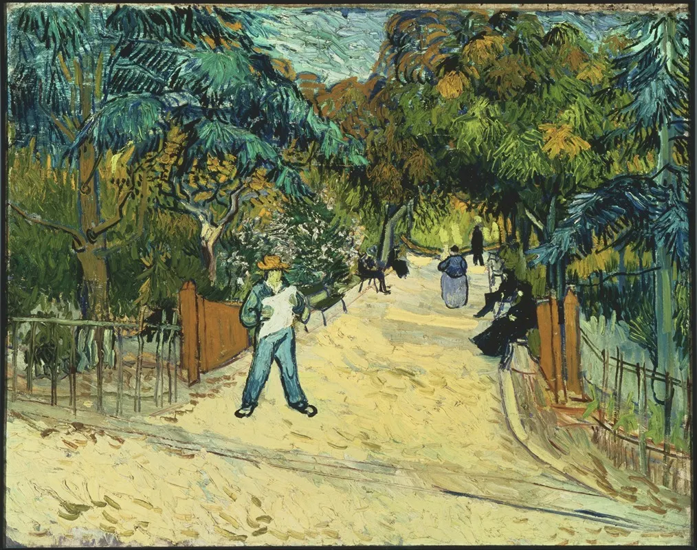 Entrance To The Public Gardens In Arle