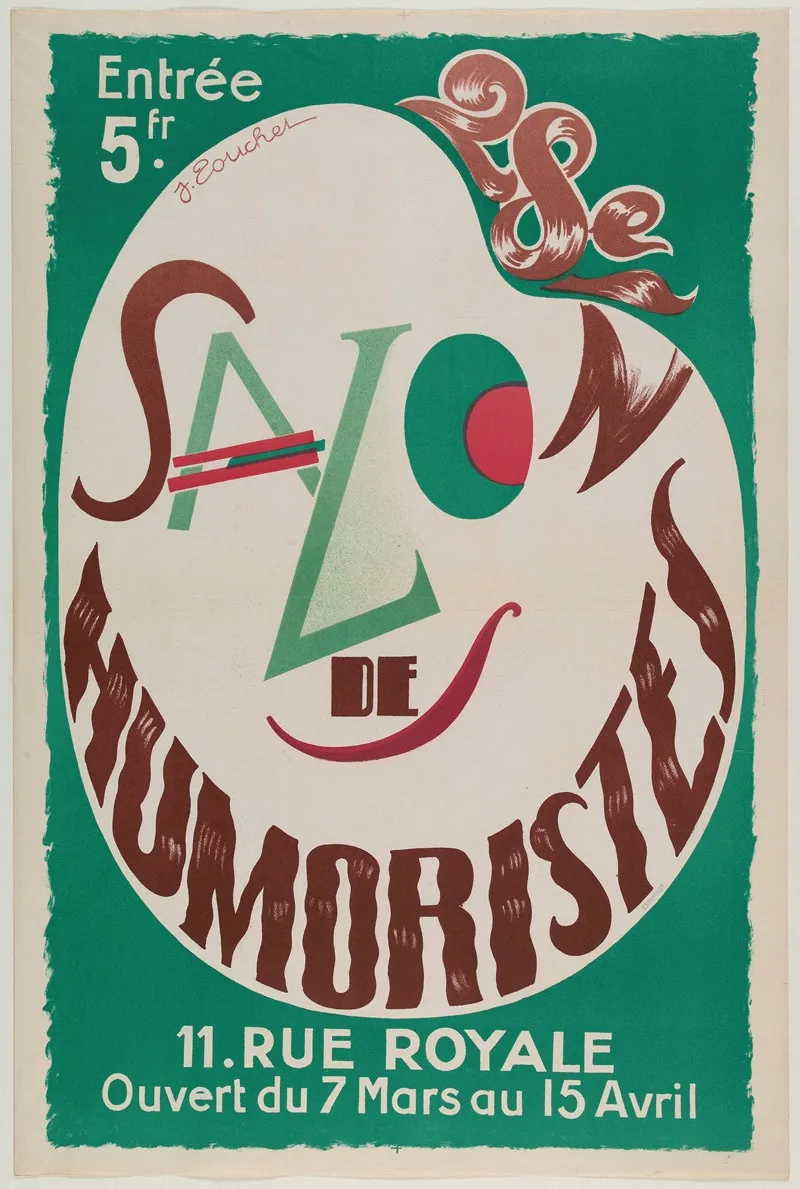 Entree 5fr 28e Salon Des Humoristes Wall Art by J. Zoucher - High-Resolution Digital Print