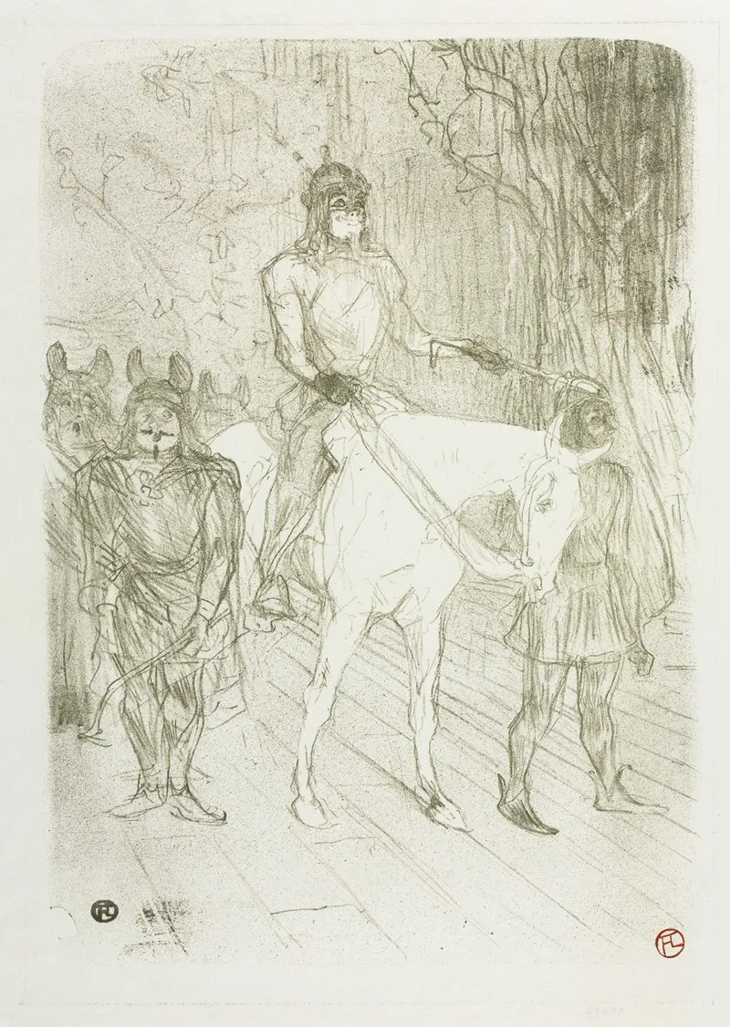 Entree De Brasseur Dans Chilperic Wall Art by Henri de Toulouse-Lautrec - High-Resolution Digital Print